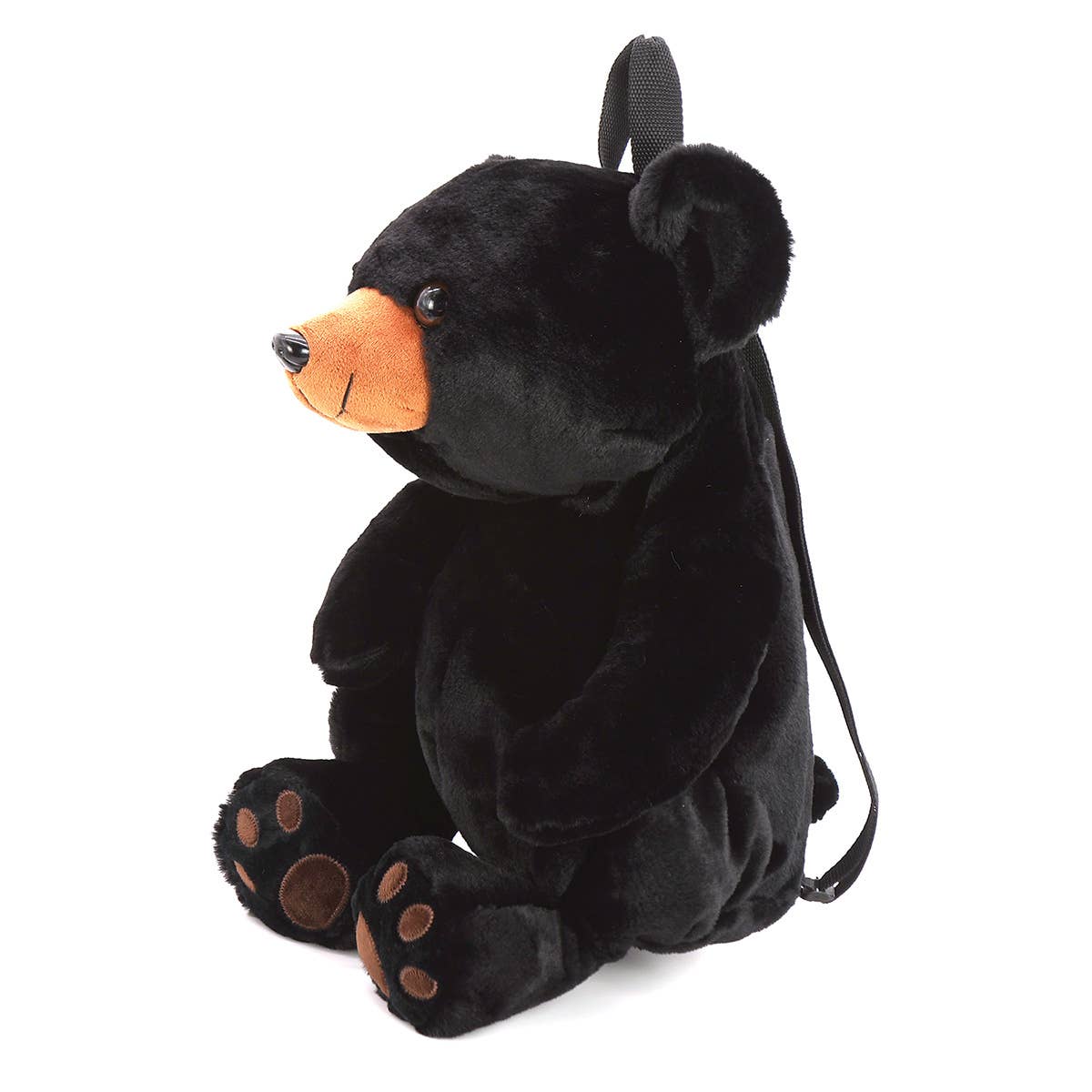 Black Bear Plush Backpack